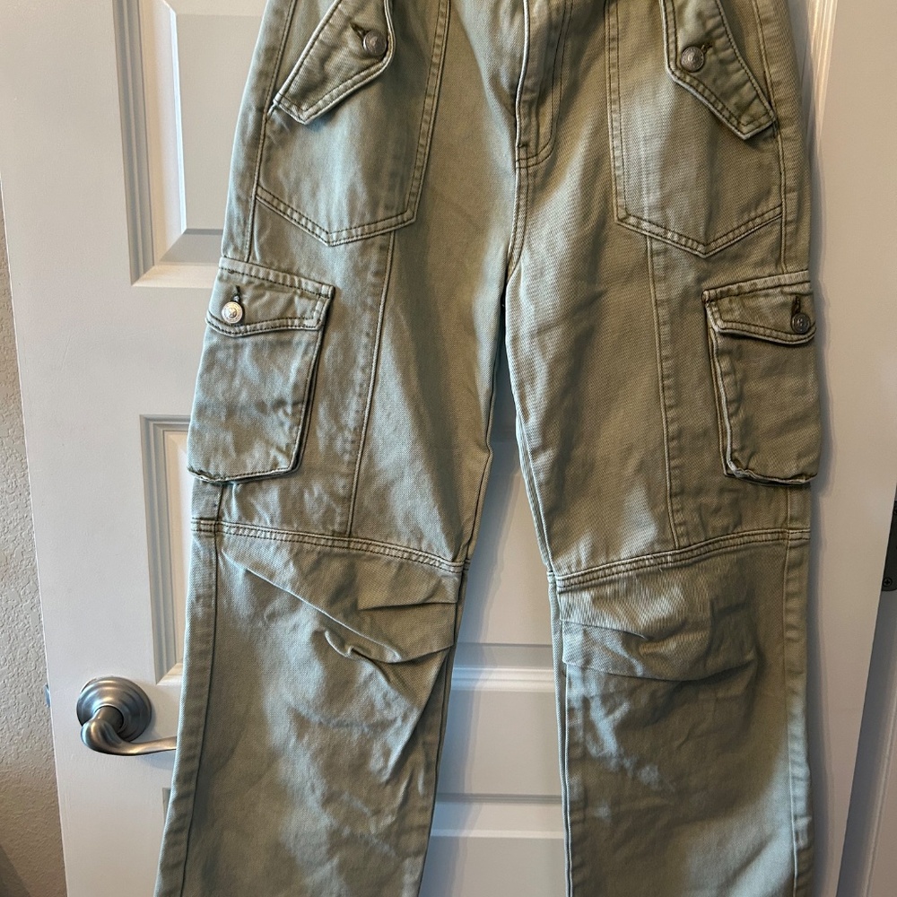 Olsen Cargo Utility Pants in Green